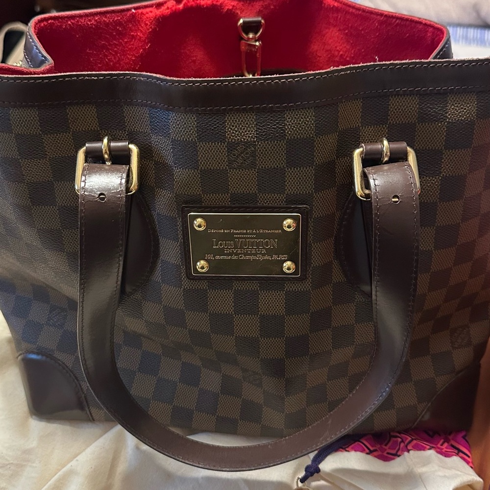 Louis Vuitton Brown and Red Women's Bag